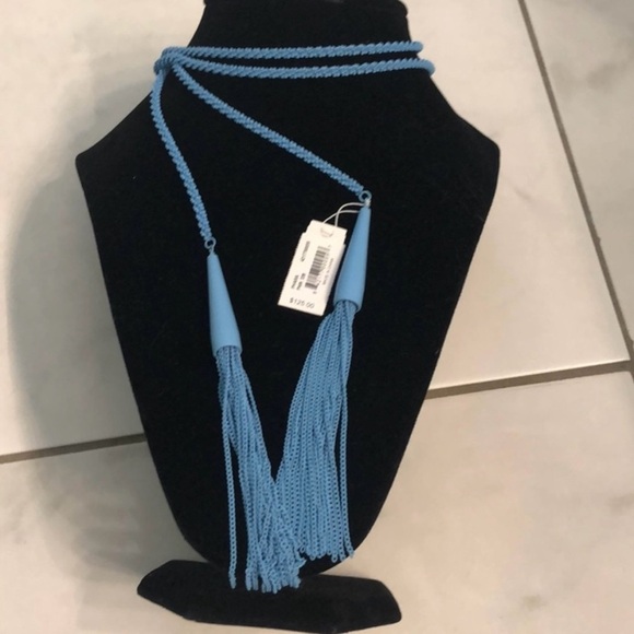 Kendra Scott Phara Tassel Necklace in Matte Periwinkle - Picture 6 of 7